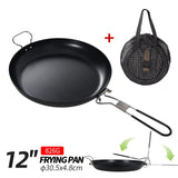 Brand New High Quality Frying Pan Foldable Handle Lightweight Non-stick Outdoor Picnic Portable Strong Camping