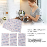 100pcs Metal Fabric Adhesive Bandages Waterproof High Visibility Blue Detectable Plasters for Food Service