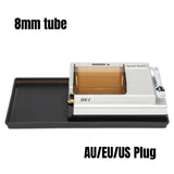 CRUSHER HK-2 Fully Automatic Tobacco Rolg hine for 6.5/8mm Tube Electric Cigarette Inject Roller Maker with Roll Tray Tool
