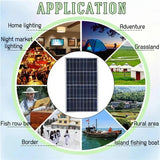 300W Solar Panel Kit Complete 12V Polycrystale USB Power Portable Outdoor Rechargeable Solars Cell Sola r Generator for Home