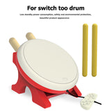 For Nintendo Switch Game Console with Drumstick USB2.0 Wired Drum for Taiko No Tatsujin Support One Upgrade