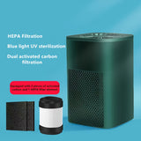 1pc Mini Air Purifier, USB Portable Low Noise Negative Ion Removal Formaldehyde Dust Removal Secondhand Smoke PM2.5
