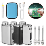 Rechargeable USB Portable Wireless Battery With 3 Tips 1W-75w High Power Outdoor Soldering Iron