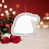 8 Pack Wind Spinner Blank White 10Inch 3D Sublimation For Christmas Indoor Outdoor Decoration