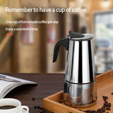 1pc Espresso Coffee Maker Pot Classic Italian Espresso Maker - Preferred Material, Best Capacity, Induction Compatible Steel Coffee