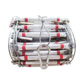 Fire escape ladderFireproof rope ladderAerial work rescue ladderAluminum steel wire ladderAlloy soft ladder
