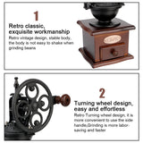 Kitchen Tool Mini Spice Mill Grinding Manual Coffee Grinder Hand Crank Coffee Maker Retro Vintage Handmade Coffee Beans Wooden