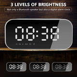 USB Fast Charger Wireless Charger Alarm Clock Bluetooth Speaker Fm Radio Desktop Clocks LED Smart Digital Clock Multifunction