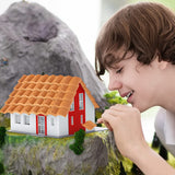 Building Set Miniature Roof Tiles Dollhouse Shingles Fake Tile Model Landscape