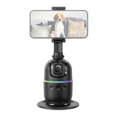 360 Auto Face Tracking Holder Smart Selfie Gimbal Stabilizer Cameraman Gesture Control QR Phone Clamp 1/4"for Vlog