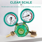 Gas Bottle Regulators O2 Reducing Pressure Inhaler Acetylene Double Gauge Oxygen Tank Regulator