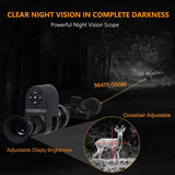 Infrared Night Vision Rifle Scope 1080P HD Video Photo Recording Digital Night Vision Monocular Sighting for Outdoor Hunting