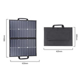 18V 60W Foldable Kit with 12V 24V Controller Solar Panel Double Fast Charge TypeC+DC for House Camping Travel