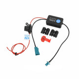 Easy Assemble Copper Car FM Radio Aerial Antenna Signal Amplifier Booster For Audi Skoda Seat VW