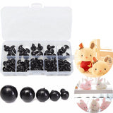 500Pcs DIY Black Plastic Crafts Safety Eyes For Teddy Bear Soft Toy Animal Doll