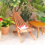 1/12 Foldable Lounge Deck Chair Model Dollhouse Mini Furniture Replacement