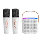 Microphone Karaoke hine Portable Bluetooth 5.3 PA Speaker System with 1-2 Wireless Microphones Home Family Singing New Mic