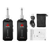 M-Vave Wp-5G Wireless Guitar System 5.8G Guitar System Rechargeable Audio Transmitter Receiver Ism Band for Electric Guitar Bass