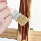 2 inch Wide Wooden Handle Metal Ferrule Faux Bristle Head Radiator Brush