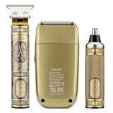 2024 New RESUXI 963 Professional Electric Clipper Set Foil Shaver Ear Nose Hair Trimmer Grooming Kit for Men Oil Head Cut