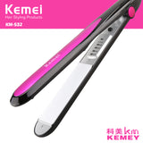 Kemei KM-532 Factory Direct Sales Aluminum Lcd Digital Display Professional Salon Hair Straightener