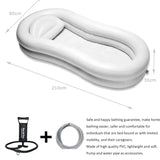Iatable Bathtub Shower PVC Bed Bath Basin Kit With Air Pump,Air Pillow For Elderly,Disabled,Bedridden Patients,Pregnant