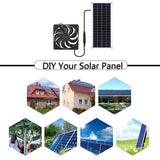 30W 12V Solar Exhaust Fan Air Extractor 12cm Mini Ventilator Solars Panels Powered Fans for Dog Chicken House Greenhouse RV