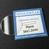 82pcs Set 20mm-40mm Assortment Round Watch Sapphire Glass Part 1.2mm Thickness 2pcs For Each Size