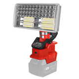 40W 4200LM LED Work Light Outdoor Flashlight Rechargeable Lamps with Clip Vertical Lamp for Milwaukee 18V Li-ion Battery