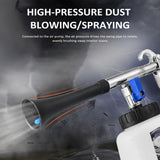 Pneumatic Air with 1L Foam Bottle Wash Interior Deep for Car Seats Carpets Tornado Cleaning Gun