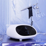 3 in 1 Ultrasonic High frequency Vibration Facial Eyes Massager Deep Cleansing Nutrition Introduction oxygen Injection Spray Gun