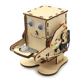 Robot Eating Coin Wood DIY Model Teaching Learning Stem Project Kit for Kid Science Experiment Wooden Assembly