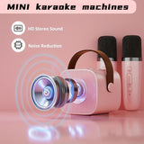 Children's Karaoke Machine, Pink And Blue Dual Microphones, Suitable For Gifts For Children,