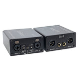 LA-2 Audio Signal Isolator 6.35 XLR Head Mixer Audio Current Acoustic Noise Filter Remover