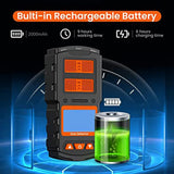 4 In 1 Monitor, Rechargeable Detector Air Quality Tester, High Accuracy Sound Light Vibration Alarm LCD Display