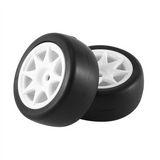 4Pcs 58mm Tires Wheel 12mm Hex with Sponge Insert for 1/10 1/12 RC Drift Car 3Racing Sakura M5 M04 M05