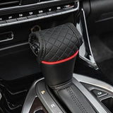 Knob Cover Gear Shift Non Slip Grip Handle Protective Covers PU Leather Universals Automatic Car Interior Accessories