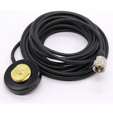 NMO Mount Magnetic Base 5M Antenna Cable Roof or Trunk Mobile PL259 Connector for Yaesu Kenwood Vertex Icom Radios