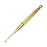 Brass Acupunctures Point Probe Auricular Detection Pen Beauty Ear Reflex Zone Health Care Massage Stick
