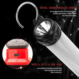 2000LM 26W LED Work Light for Milwaukee 14.4V-18V Li-ion Battery Portable Camping Lantern Downlight Outdoor Flashlight with Clip