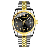 Fashion Diamond Men's Steel Strap Watch