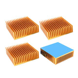 Aluminum Heat Sink Set For Cooling Pc Laptop Cpu Gpu Vga Vram Vrm 50x50x15mm