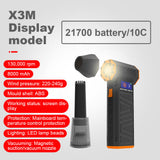 130000RPM Air Power Display Handheld Mini Dust Cleaner Wireless Electric Blower Portable Powerful Turbo Jet Fan