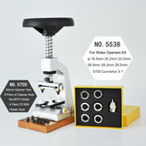 5700 Wood Table Watch Back Open Close Bench Wristwatch With 6 Opener Dies for Watches Watchmakers Tools 65mm