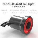New XLITE 100 Cycg Bike LED Rear Light Tail Flashlight USB Rechargeable COB Smart Brake Lamp