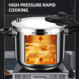 316 Stainless Steel Pressure Cooker - Suitable for Gas and Induction Cookers, Fast and Safe Cooking