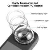 Panoramic Camera Guards Protective Cover Transparent Lens Cap Replacement for Insta360 X4 Accessories