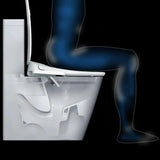 Automatic body-cleaning smart seat cover night light toilet lid
