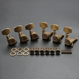 6R Guitar Tuning Keys Tuners Machine Head 6 String Bronze Plated Single Hole Tuning Pegs for Classical Acoustic Guitar NEW