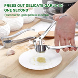 Kitchen OS press, ginger or stainless steel manual crusher, silver, kitchen accessories